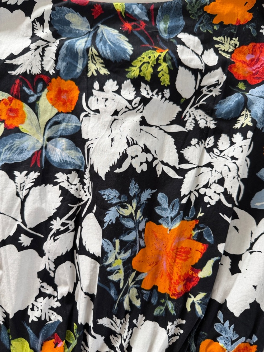 NWT Anthropologie Katerina Button Front Maxi Dress Black Floral Size 1X - Picture 9 of 13